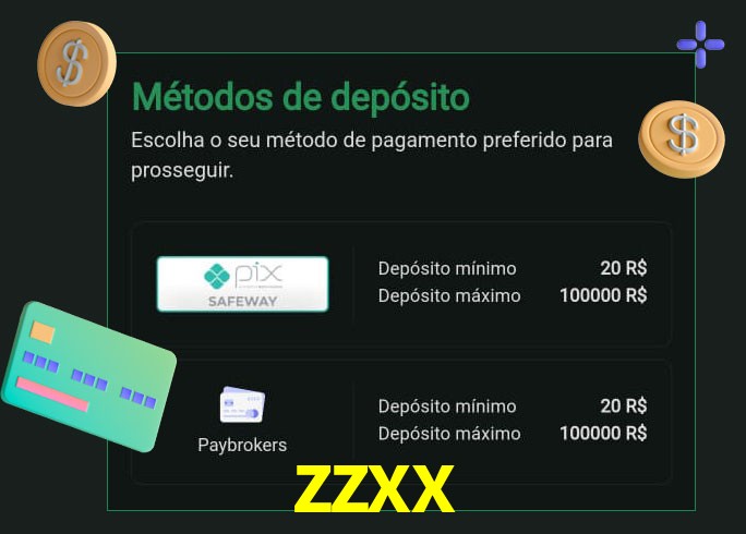 O cassino zzxx oferece uma grande variedade de métodos de pagamento